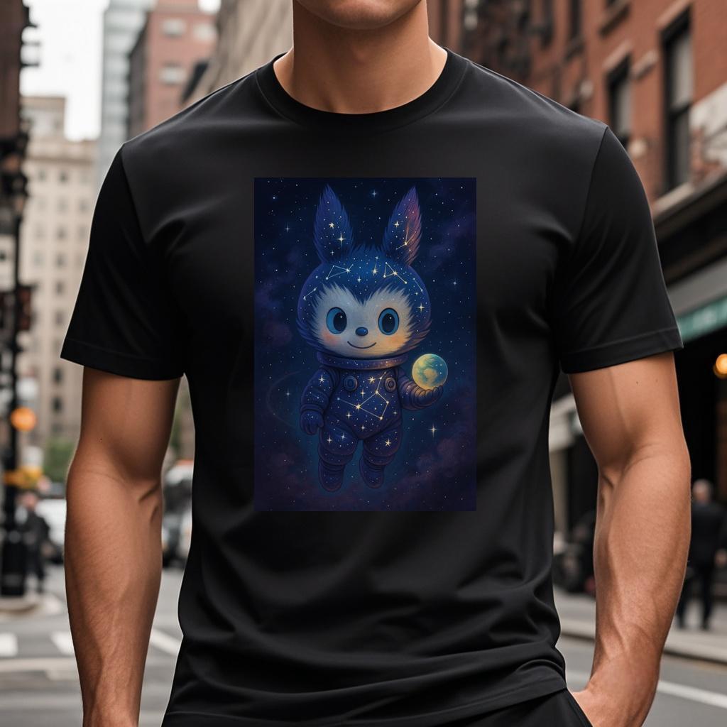 T-shirt with an image of cat and a moon in the sky T Shirts S-3XL Wed 81 i