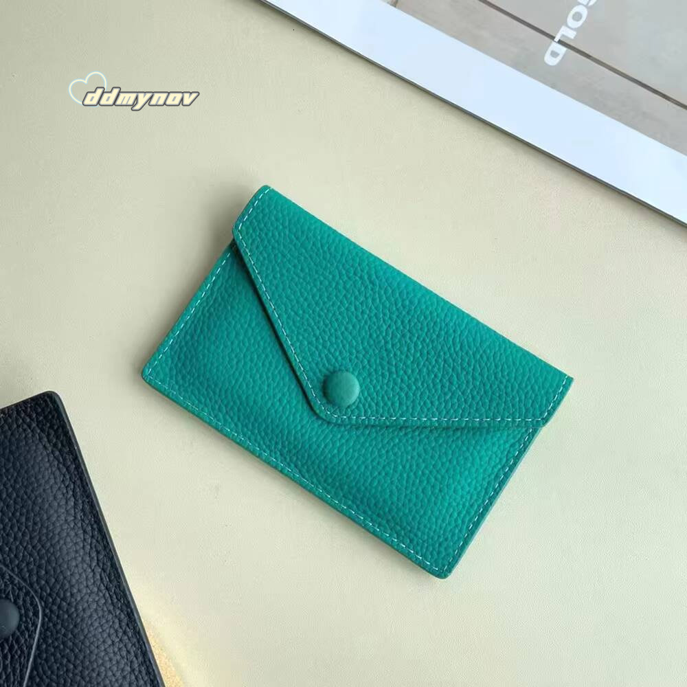 Luxury Genuine Leather Holder Fashion Mini Short Envelope Women Wallet Korean Japan Money Bag Credit Card Case Lady Purse ddmynov