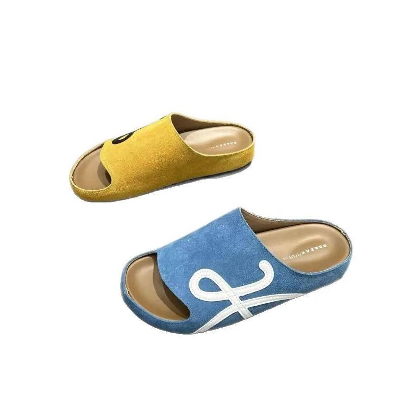 free shipping designer sandals New Low Heel sliders beach shoes Outdoor Beach bath ladies' slippers