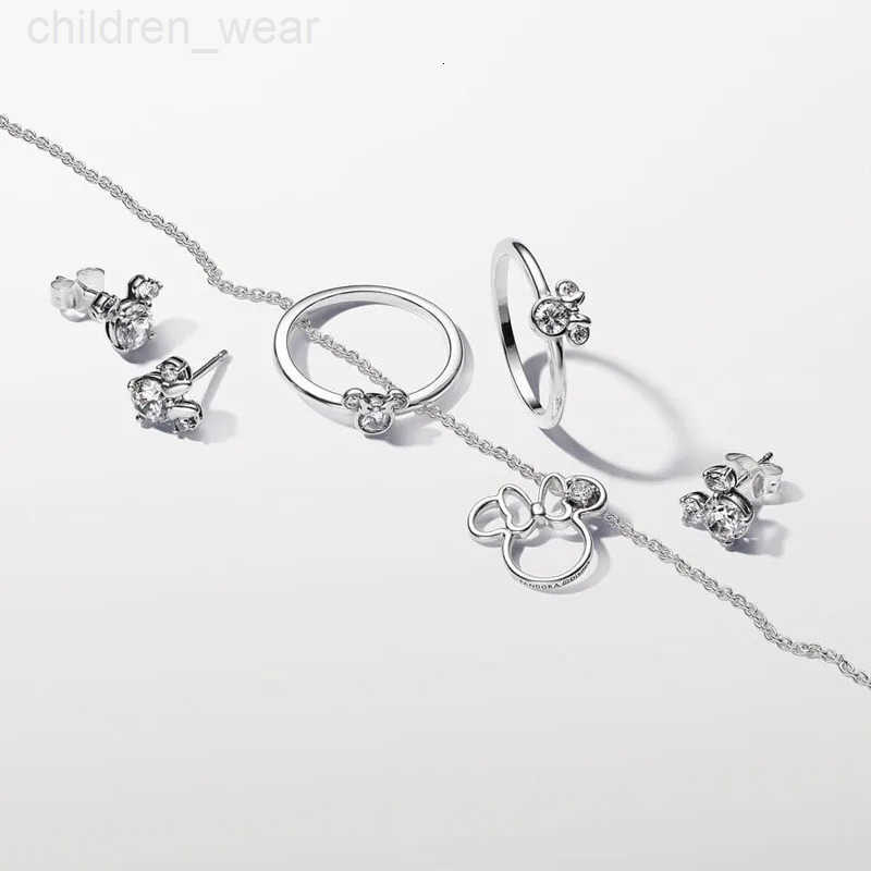 Disney 2025 New Popular Creativity Mickey Mouse and Minnie Mouse Glitter Earrings for Women Exquisite High Quality Jewelry Gifts W20250716