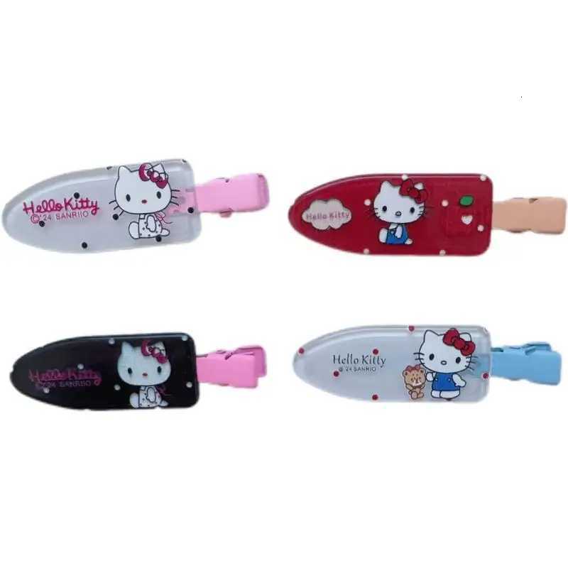 Sanrio 4pcs Japanese Cartoon Polka Dot HelloKitty Hair Clip Girl Versatile Hair Accessory w250716