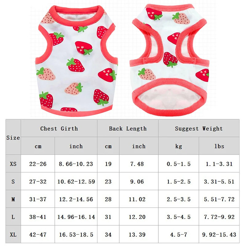 Summer Dog Vest Cute Cartoon Print Breathable Thin TShirt for Small Medium Fashion Chihuahua Yorkshire Pet Clothes 250711