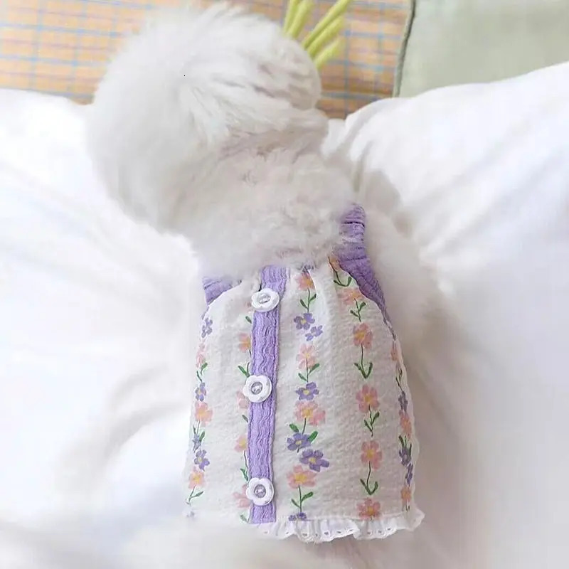 Puppy Suspenders Summer Cooling Vest for Dogs Dog Costume Cute Girls Clothes Bichon Chihuahua Pet Outfit Vests 250711