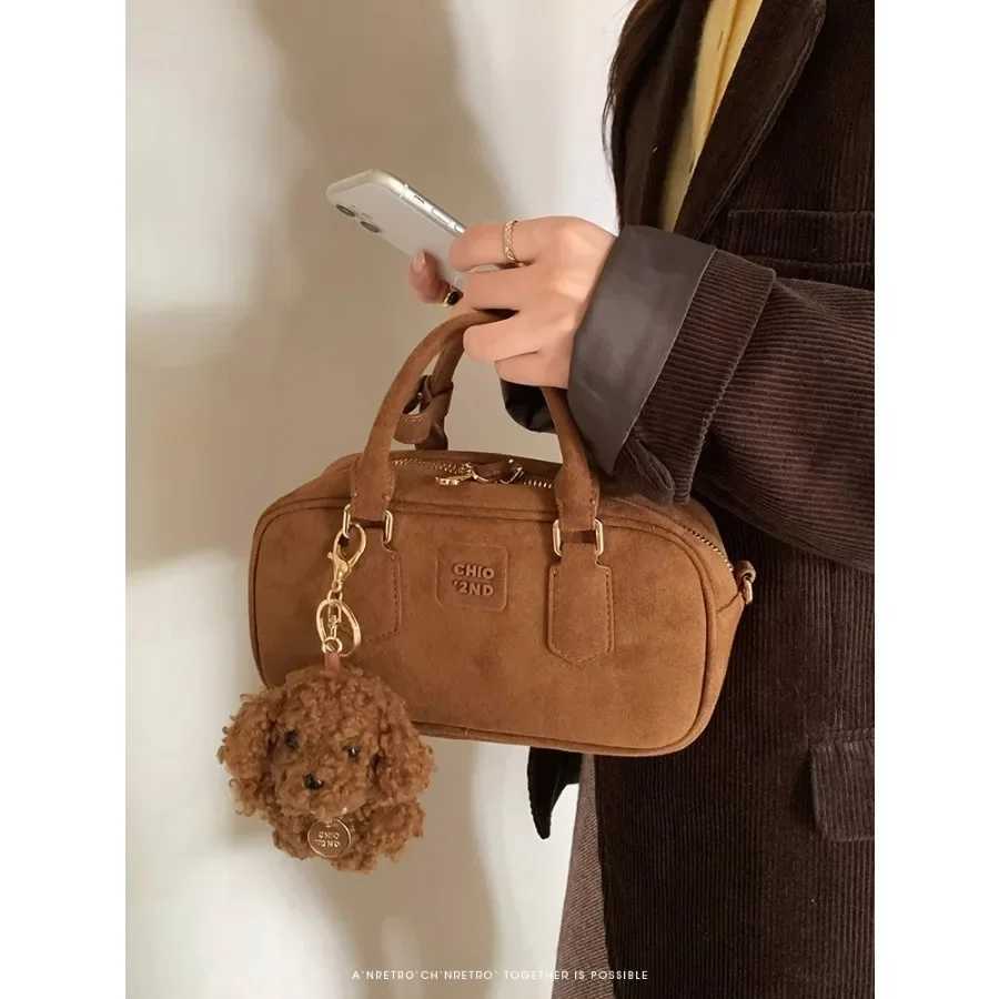 Vintage Picture Color Pillow Bag Womens Autumn and Winter Handbag Commuter Small Bag Shoulder Crossbody Bag
