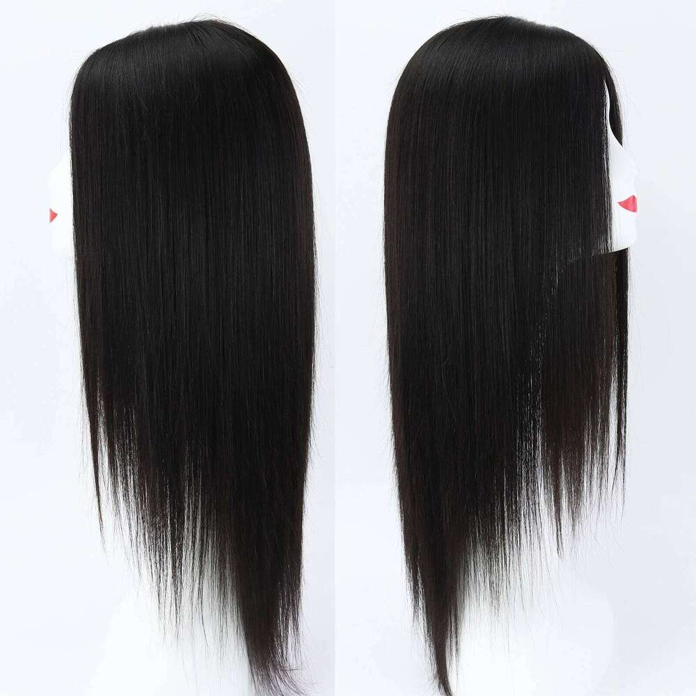 20inch Base Full Lace for Women Real Virgin European Human Hair Wig PU front Silk Top with Elastic Net Wear to go Fiber hair