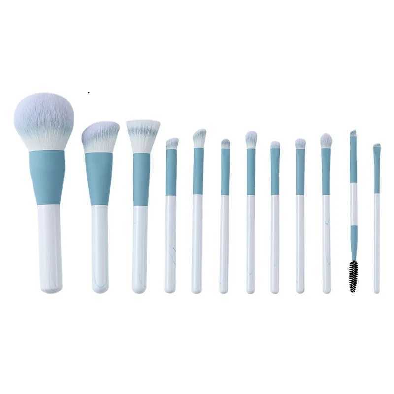 12pcs Fancy Clear Sky Makeup Brush Set Super Soft Hair Blush Brush Loose Brush Dot Brush Blade Brush Makeup Brush XJ2500716