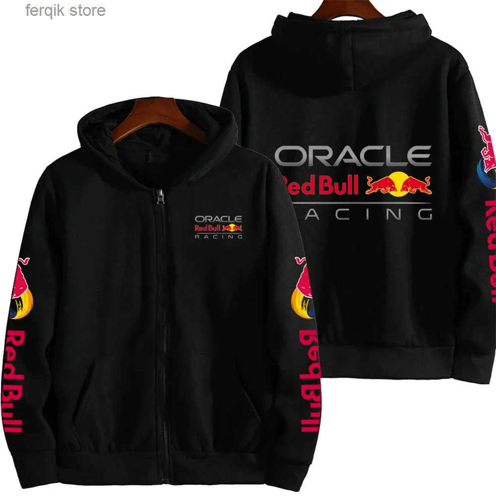 Men Spring and Autumn New Red Bull Racing Extreme Sports Zipper Hoodie Womens Zipper Sportswear Fashion Couple Coat S250716