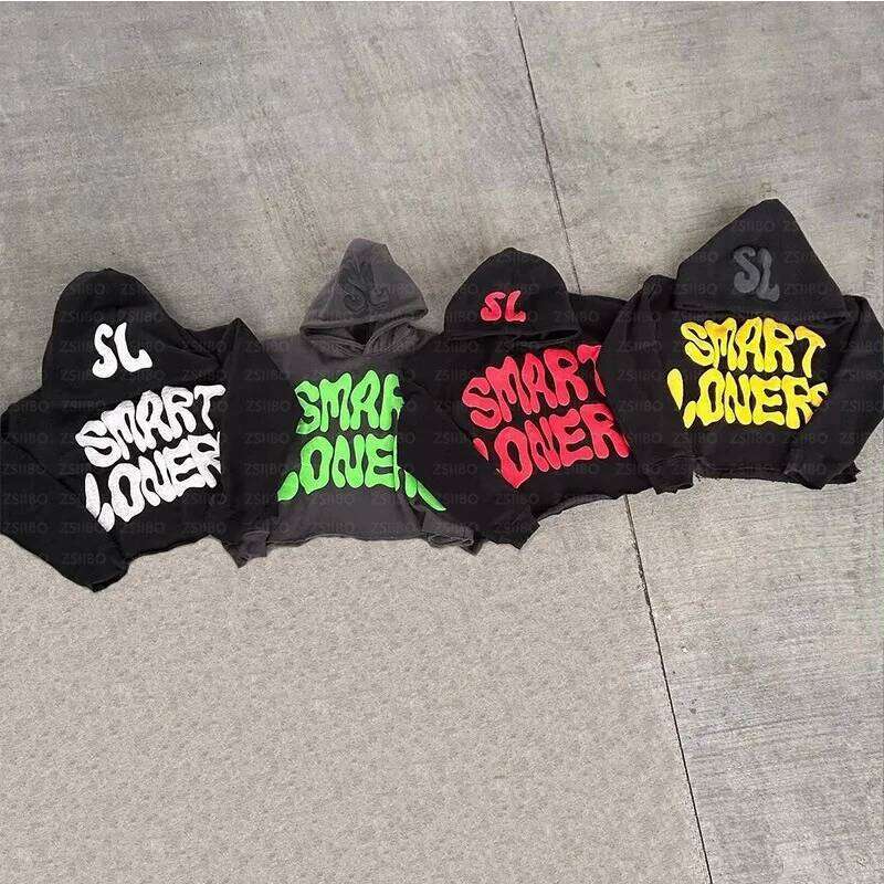 Designer Leisure High Quality 2000s Y2K Pullover Sweatshirt Haruku Hip Hop Retro Letter Print Oversized New Gothic Hoodie Tops Women Clothing