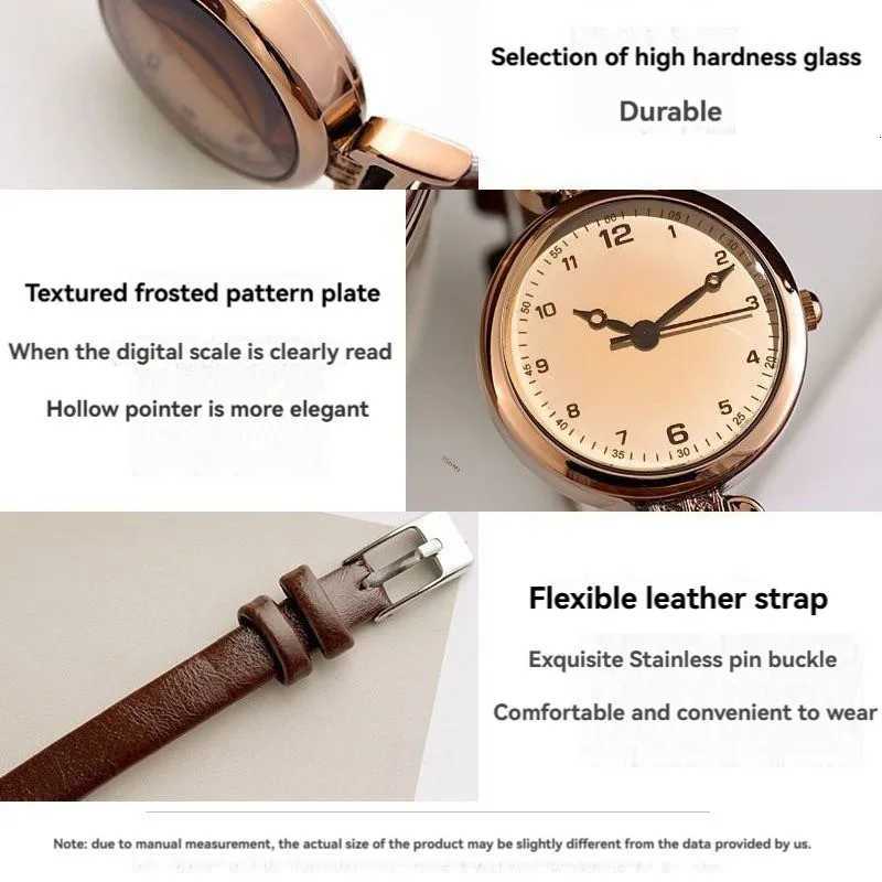 Kegllect Ladies Small Dial Quartz Wen Minimalist PU Belt Classic Pointer Wrist for Girls Y250715