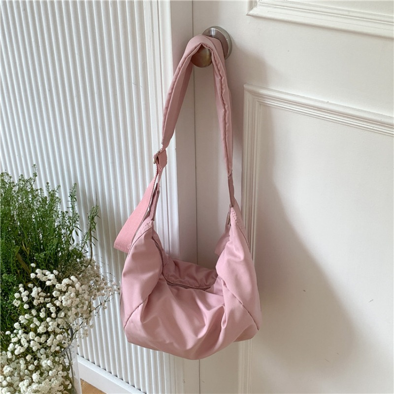 Fashionable Casual Messenger Bag for Ladies Durable Nylon with Spacious Interior & Unique Shape