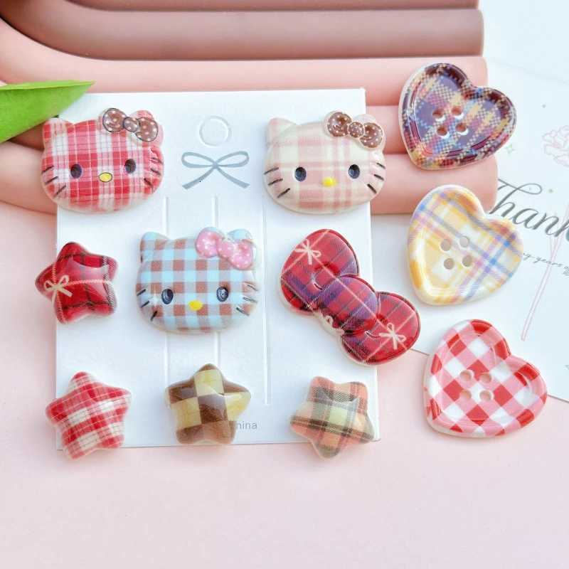 Sanrio New Jibbitz Grid Hello Kitty Shoes Charms for Clogs Fashion DIY Accessories Summer Beach Sandals Shoes Accessories w250716