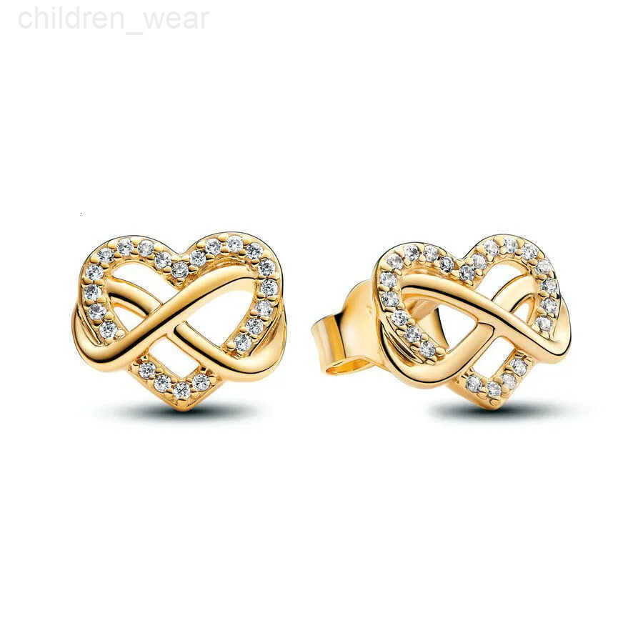 Disney New Fashion Sparkling Pink Bow Stud Earrings Charm Women Hot Sale Simple Jewelry Gift Fit Pandora Earrings W20250716
