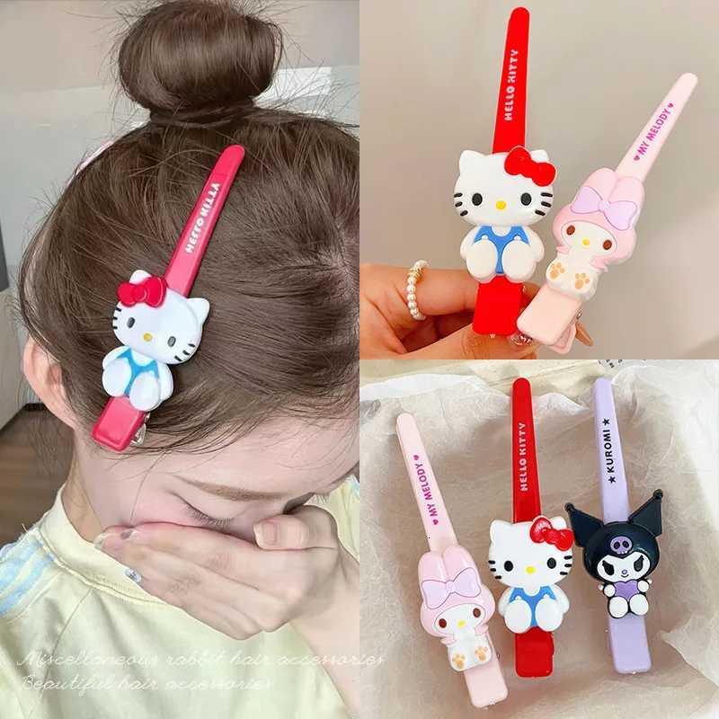 Sanrio Hello Kitty Hairpins Pin Cute Anime Cartoon Kuromi Cinnamoroll My Melody Barrettes Kawaii Hair Accessories Holiday Gifts w250716