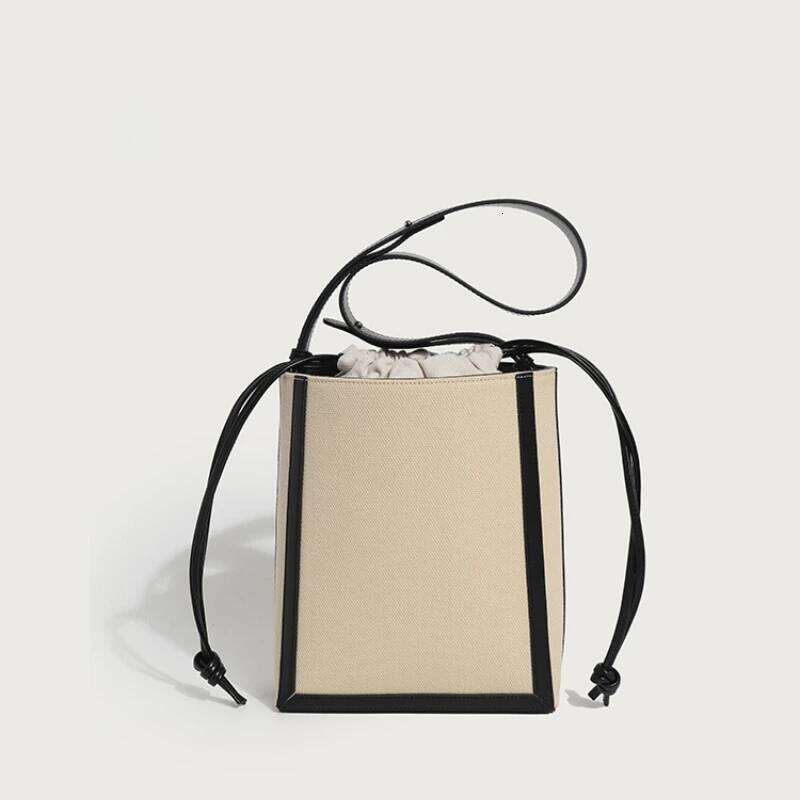 Jonlily Women Retro Canvas Shoulder Female Handbag Totes Small Bucket Crossbody Commuter Bag Daybag Purse -Kg1590
