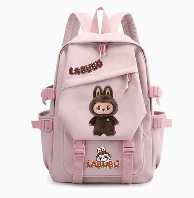 Designer Bags Labubu Double Strap Shoulder Purse fashionable, breathable Women Bag For Girls and boys PU Leather Schoolbag Cartoon Baby