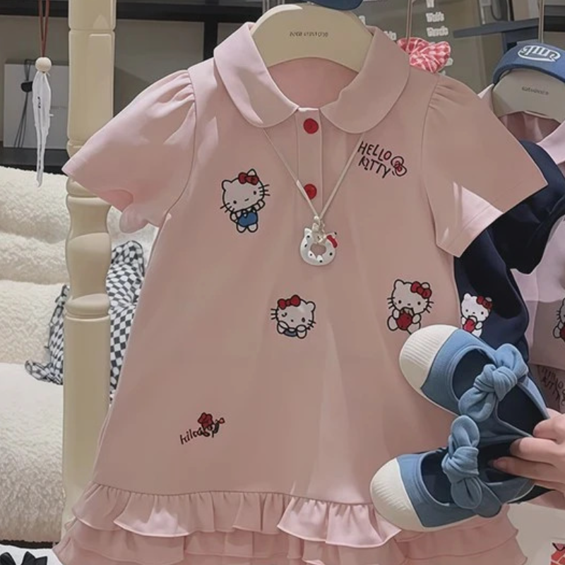 Princess dress cartoon printed dress beach dress little girl dress birthday outfit dress children's designer clothing princess designer summer cl