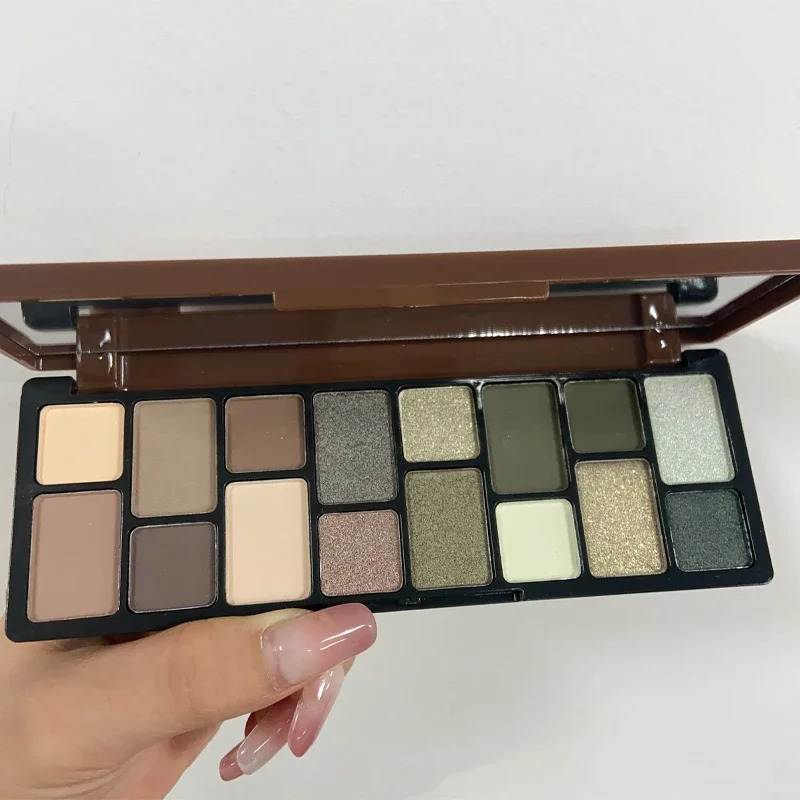 16 Color Green Pearl Eyeshadow Makeup Palette Waterproof Lasting Diamond Shimmer Eyeshadow Sparkling Crystal Eye Makeup Cosmetic 250712