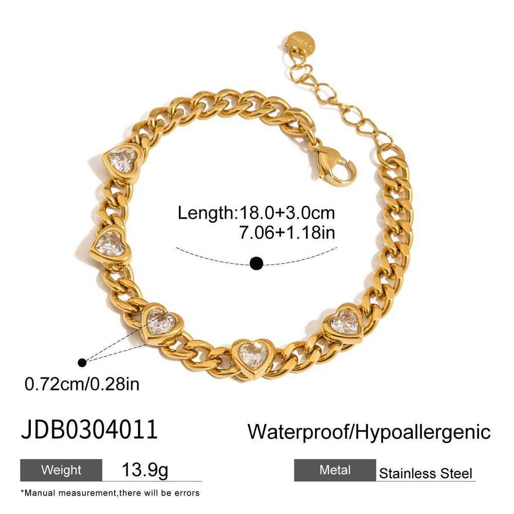 Wanxing Zircon Bracelet Light High-end Feel Titanium Steel Non-fading Niche Design Jewelry