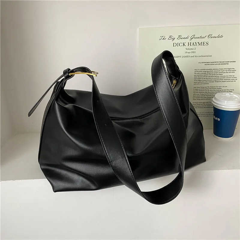 Vintage Pillow Design PU Leather Boston Handbag For Women Casual Large Capacity Shoulder Crossbody Bags Fashion Shopper Totes M250716