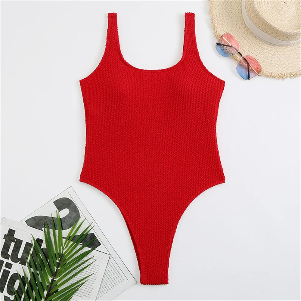 Sexy Women One Piece Swimsuit Swimwear Female Solid Push Up Thong Bather Bathing Suit Monokini Brazilian Swimming Suits