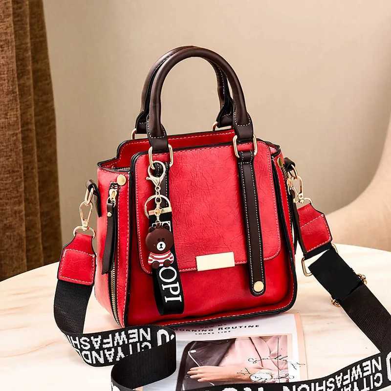 New Womens Handbag Korean Simple and Casual Tote Bag Temperament Ladies One Shoulder Crossbody Bag Small square bag