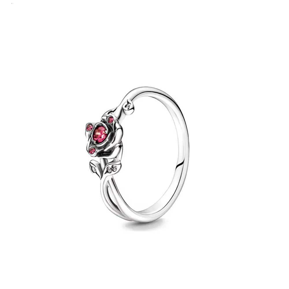Hot Fine Fashion Original 925 Sterling Silver Plated Flower Rose Rings For Women Bow Crown Engagement Wedding Ring Jewelry Gift S250716