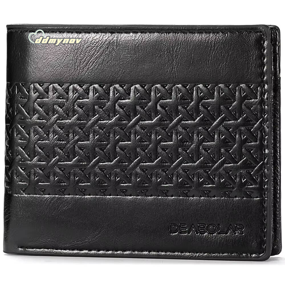 Embossed Soft PU Leather Multi-Card Credit Card Holder With Mens Short Coin Wallet ddmynov