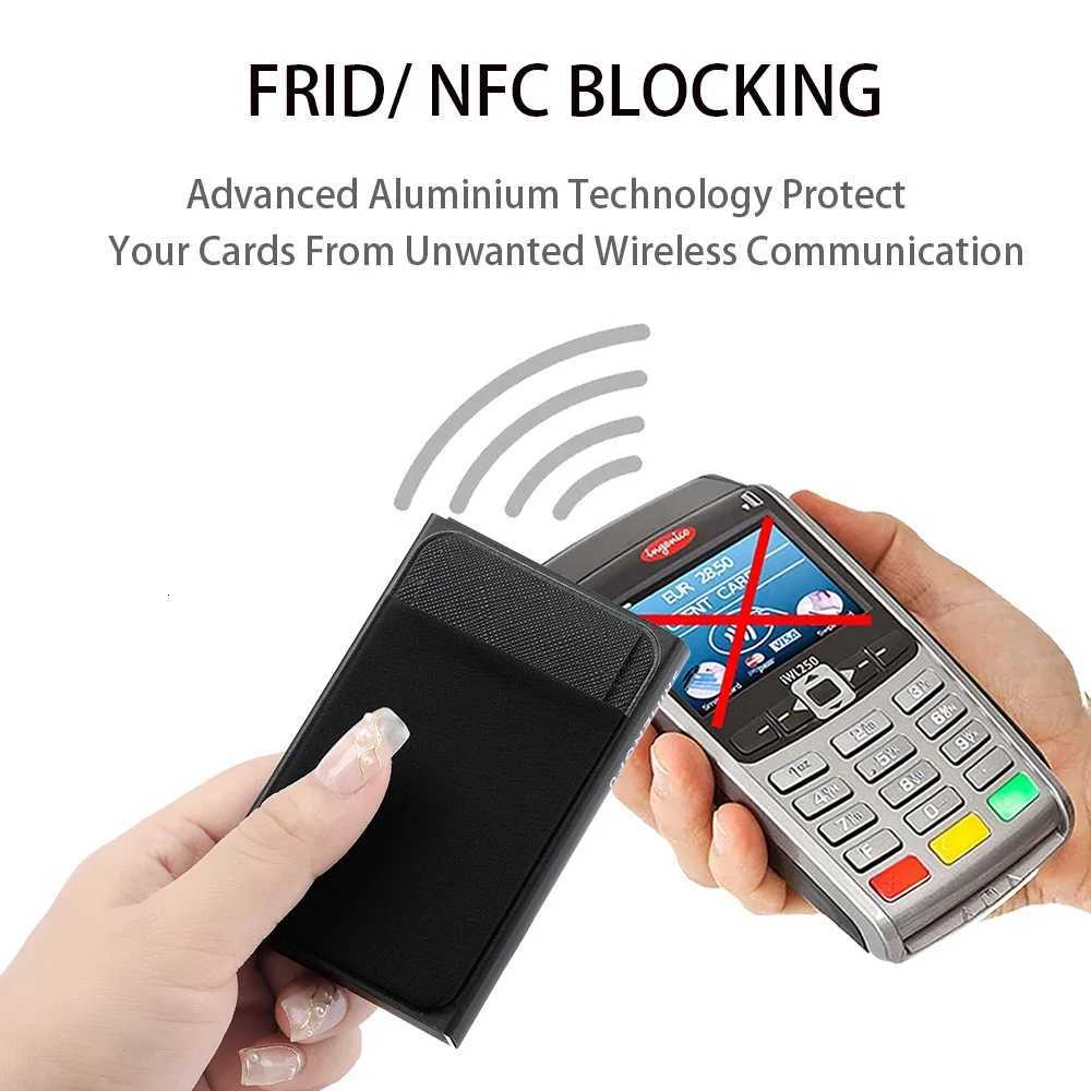 Automatic Flip Card Side Push Card Holder Sleeve Large Capacity 12 Cards Slot Metal Cards Box Men Credit Card Anti-theft Wallets S250716