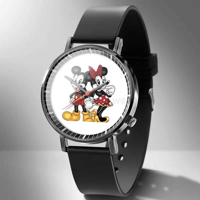 Disney Mickey Minnie Mouse Girl Boy Childrens Kids Watch Women Cute Male Female Couple Wrist Watches Birthday Gifts W20250716