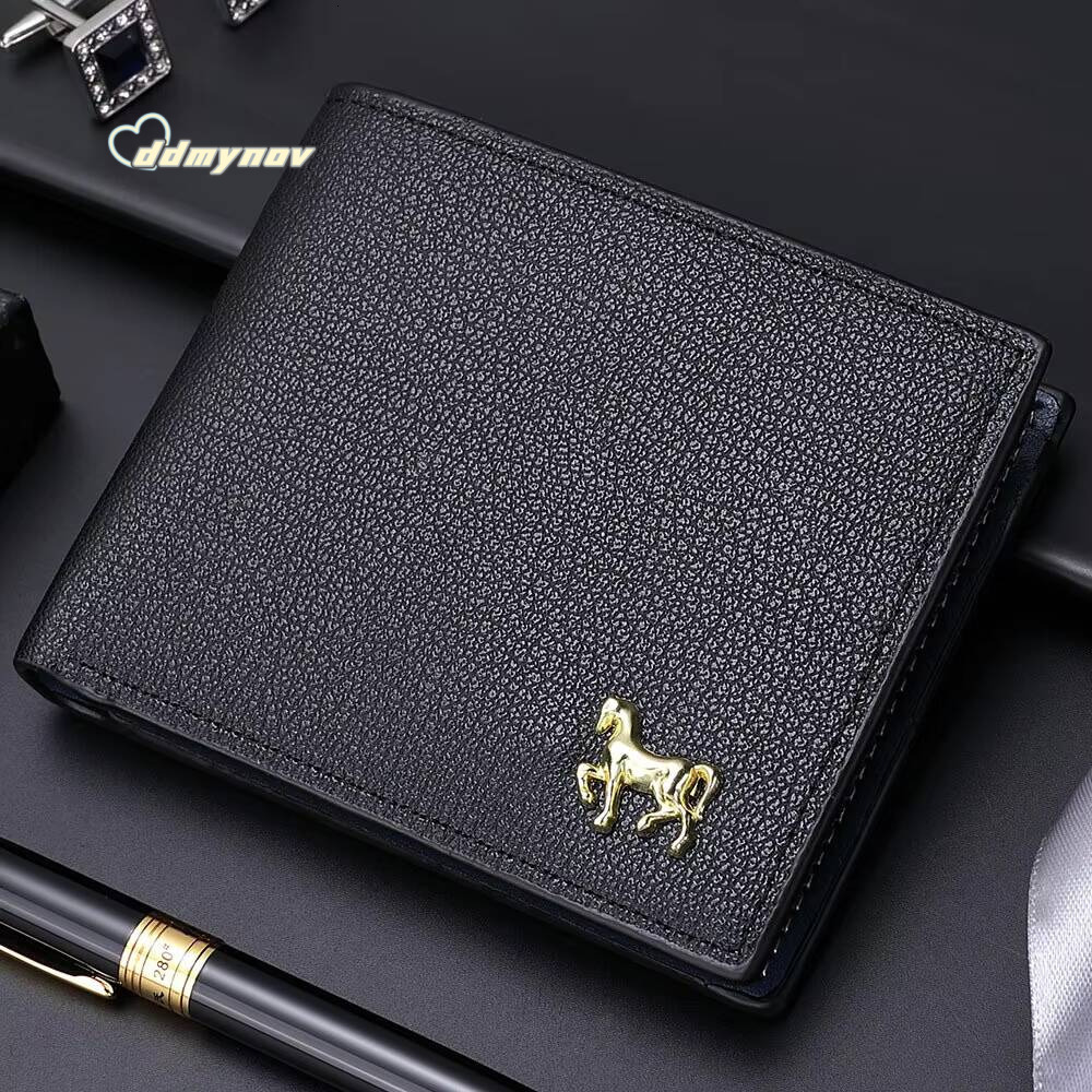 New Mens Horizontal Multi-Functional Business Zipper Coin For Men Wallet With Credit Card Holder ddmynov