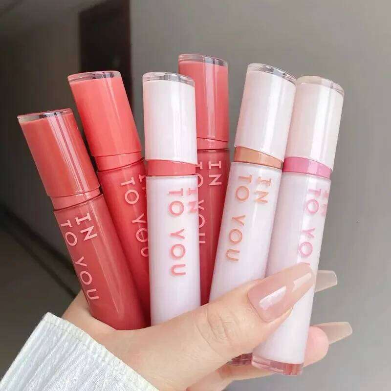 INTO YOU Non-stick Cup Mirror Glaze Moisture Lipstick Veet Matte Lip Gloss Beauty Makeup