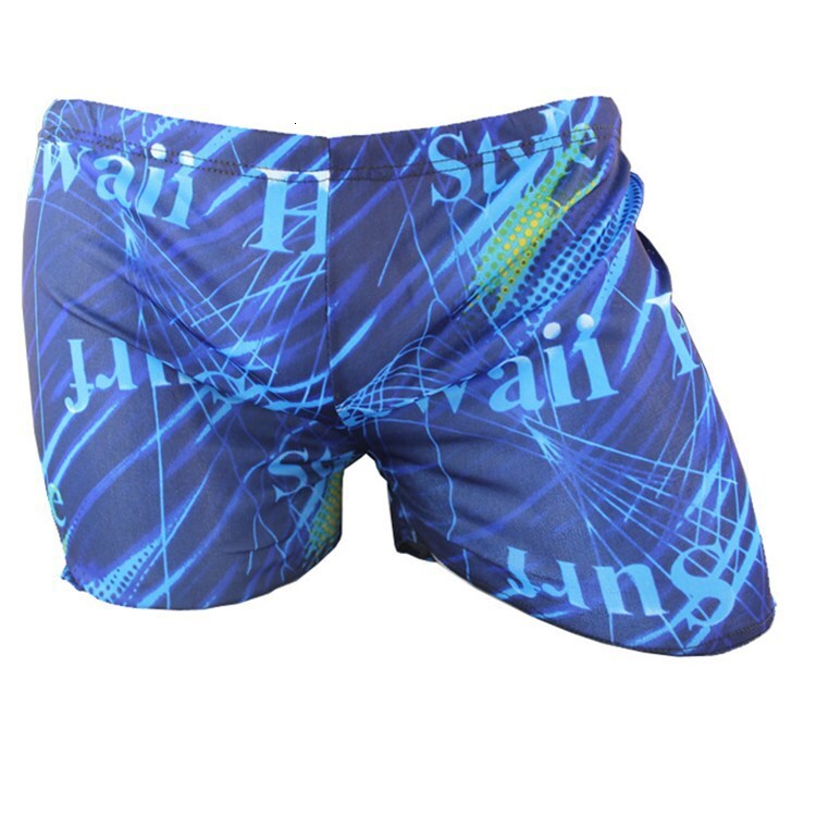 Swimming mens adult flat corner swimming trunks large size High Waist Beach Hot Spring Capris sportswear Z260314