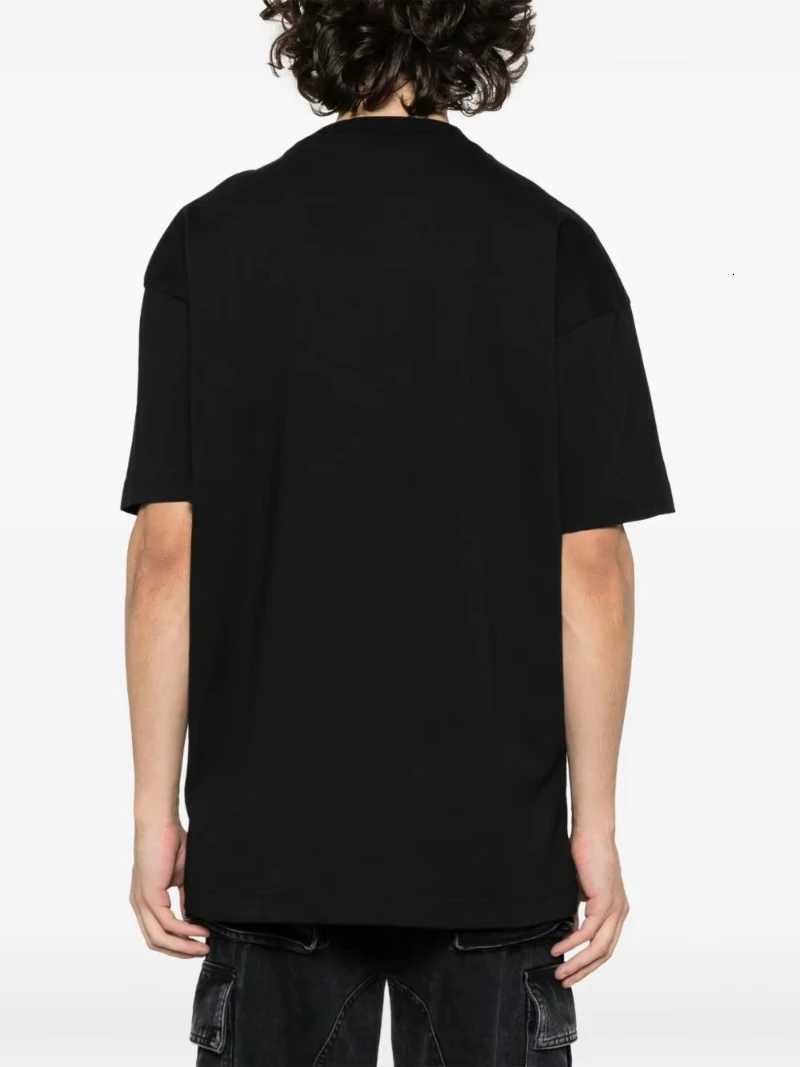 Brand Graphic Print Cotton T Shirt High End Unisex Casual Short Sleeve Crew Neck Fashion Tee for Men and Women Z250715