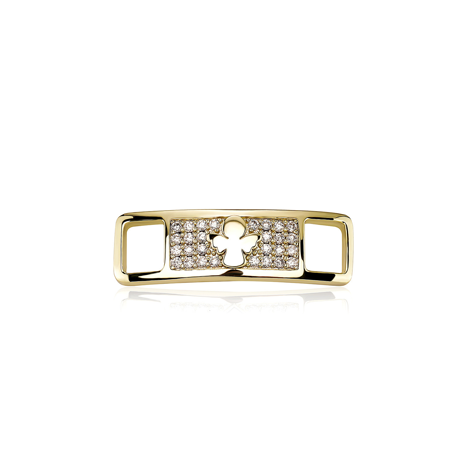 New Arrival Hip-hop Shoe Buckles Iced Out Bling Bling Metal Accessories Unique Design with Moissanite Cross Heart Angel Decor Stylish Shoe Bling
