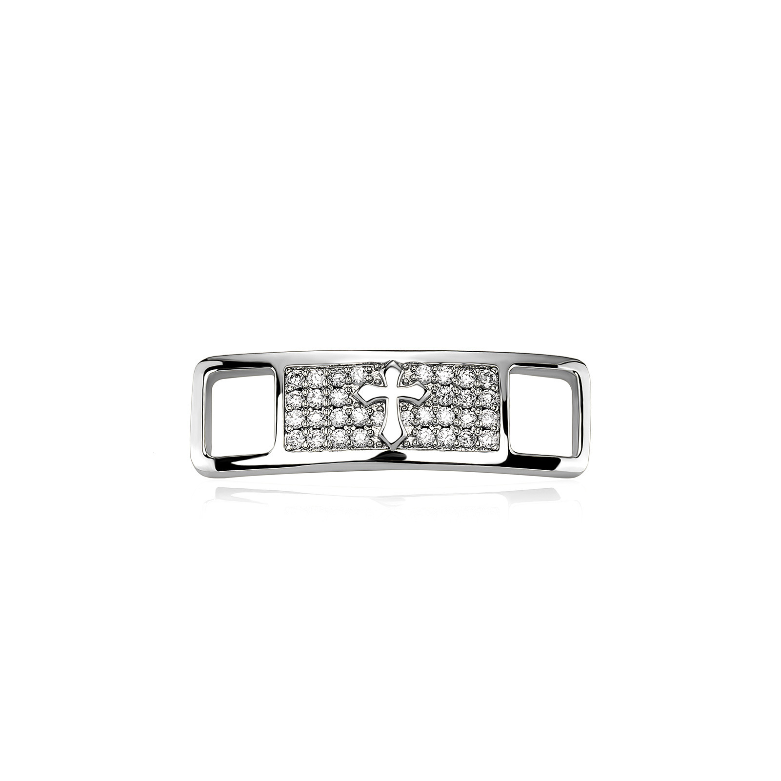 New Arrival Hip-hop Shoe Buckles Iced Out Bling Bling Metal Accessories Unique Design with Moissanite Cross Heart Angel Decor Stylish Shoe Bling
