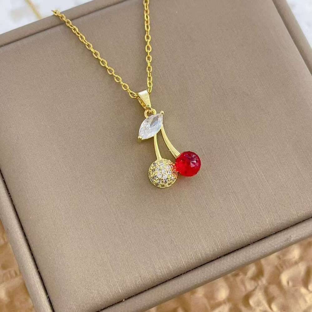 Japanese And Korean Style Niche Design Titanium Steel Necklace For Women Series Geometric Shape Internet Trendy Temperament Clavicle Chain 22B