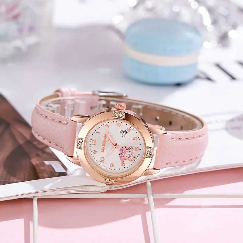 Sanrio Hello Kitty Watch Kawaii Kuromi Cinnamoroll Quartz Casual Fashion Melody Wristwatch Women Kid Girl Children Gift w250716