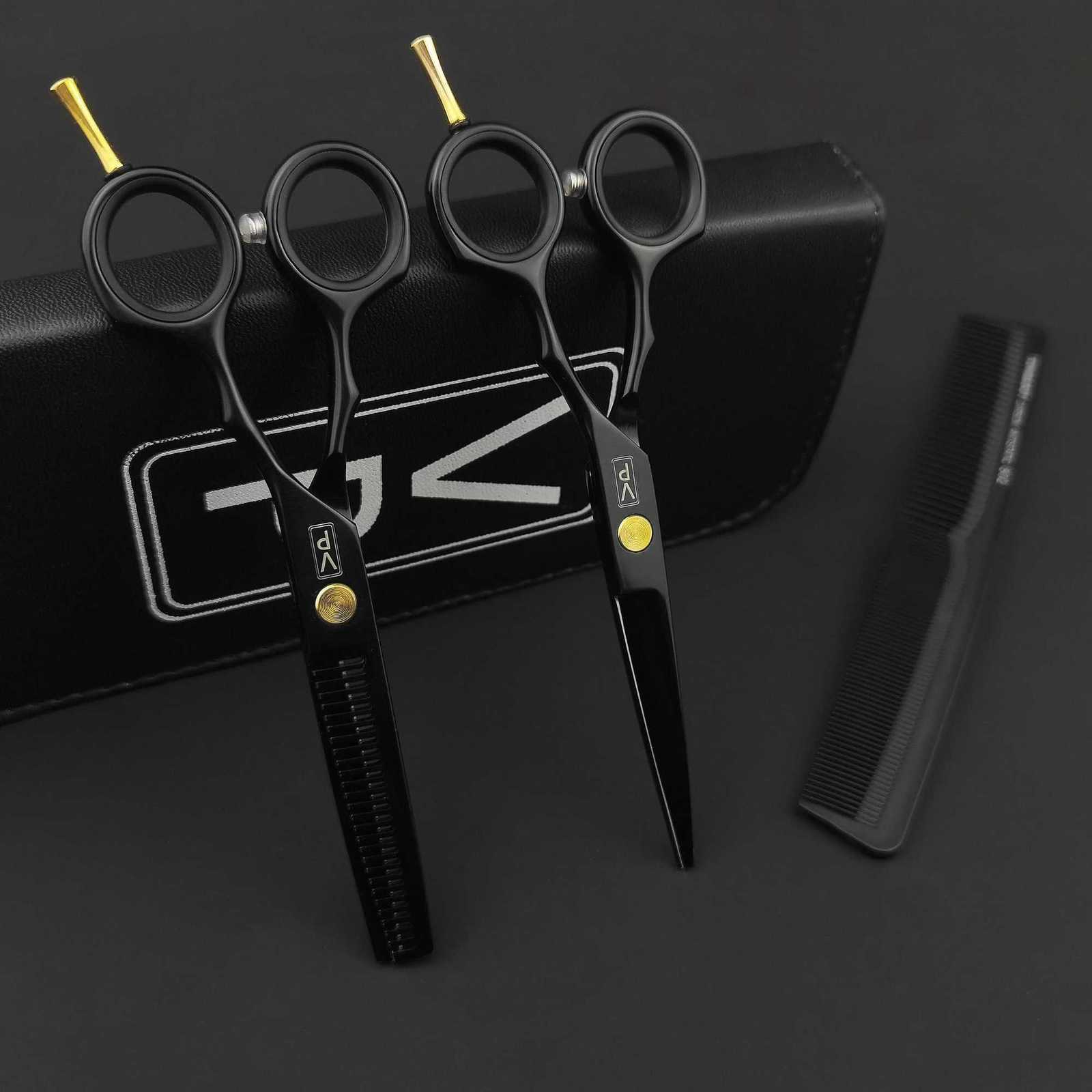 5.5 440c Stainless Steel Scissor Professional Hairdressers Hair Scissors Hair Cutting Salon Hairdressing Thinning Shears Set W250716