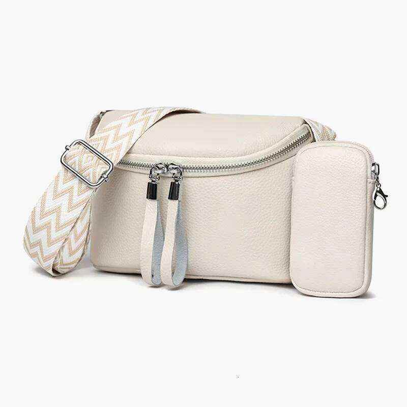 100% Genuine Woman Chest High Quality Cow Leather Women's Crossbody Bag With Small Purse Female Handbags Waist Bags