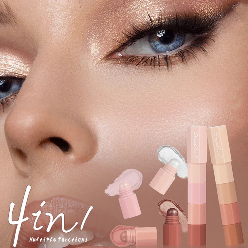Eyeshadow Pencil Kit Velvet Matte Pigment Shimmer Highlight Makeup Combination Pink Brown Mini Eye Shadow Pen Cosmetic 250712