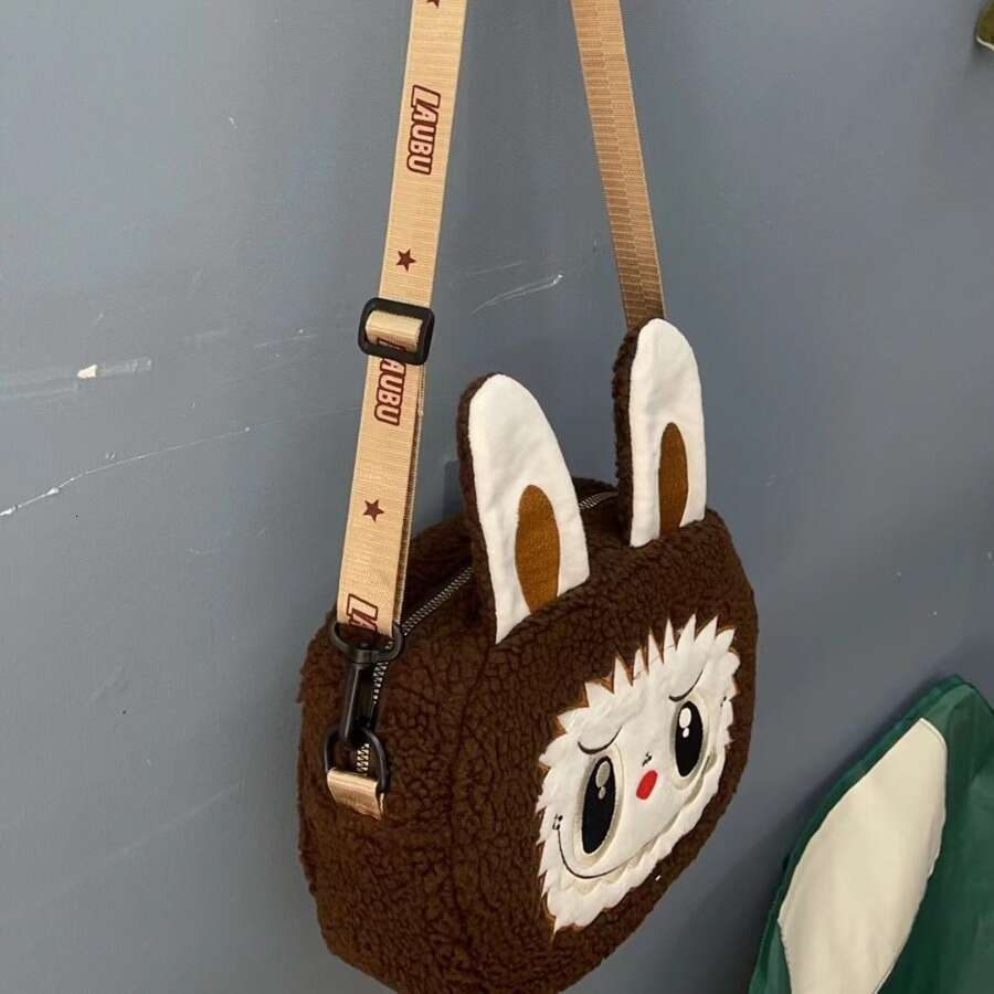 Leather Bag Bucket Bag Tote Bag Fashion Women S Cartoon Cute Crossbody Fluffy Personality Trendy Mini Small Single Shoulder Bag