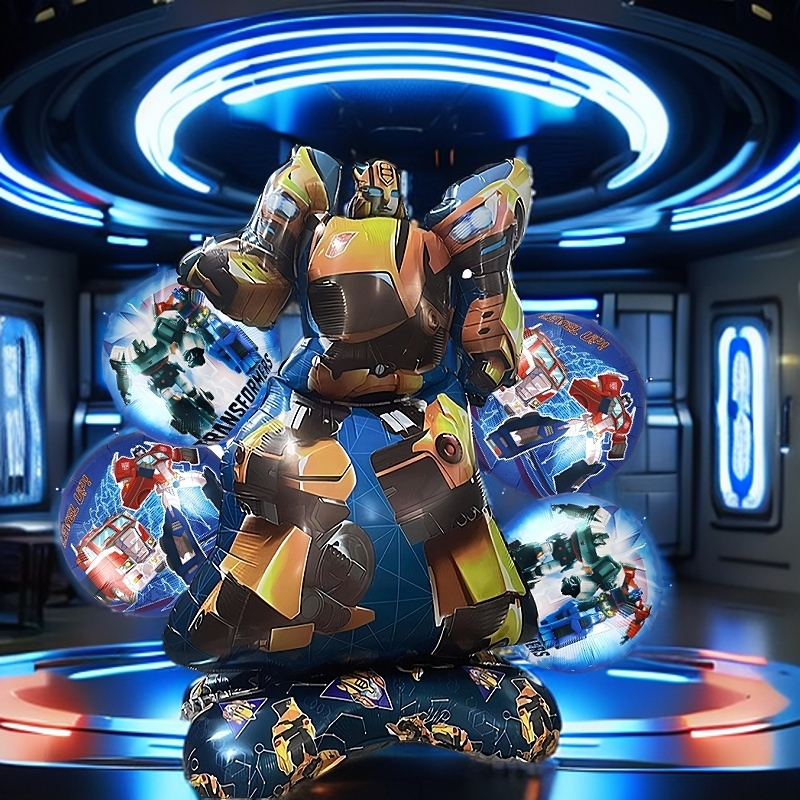 46-inch super-large Transformers decorative balloon cartoon aluminum film balloon party atmosphere decoration prop shooting prop