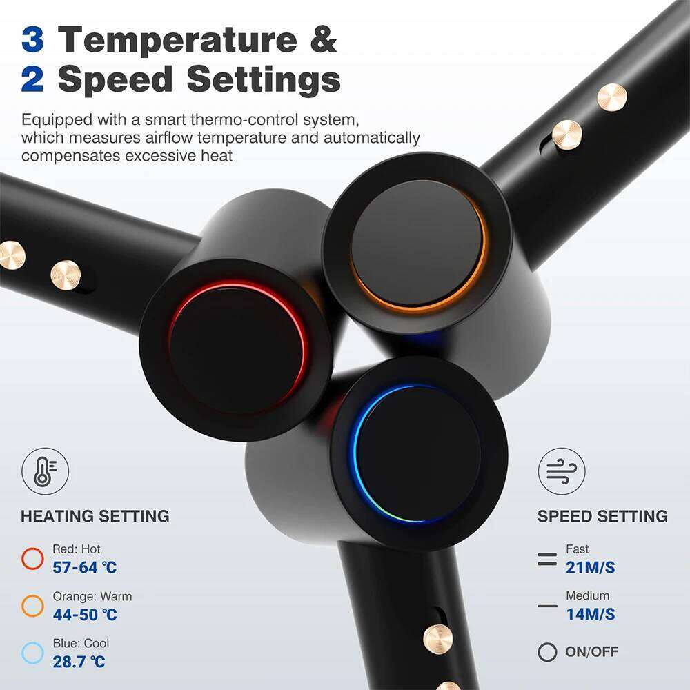 Doxivo Highspeed Hair Dryer 110000 RPM With Diffuser 1500W Professional Negative Ion Ultra Silent Temperature Control Home Salon