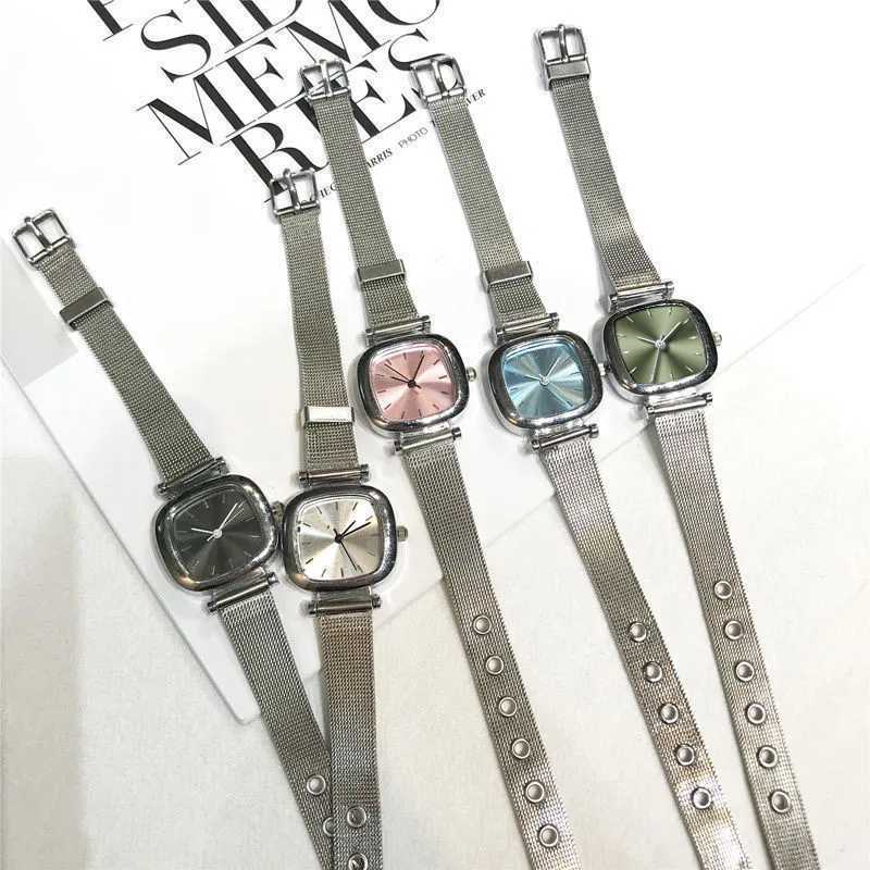 Kegllect Wen Square Quartz Fashion Simple Korean Ladies Small Dial Steel Strap Watch for Ladies Y250715