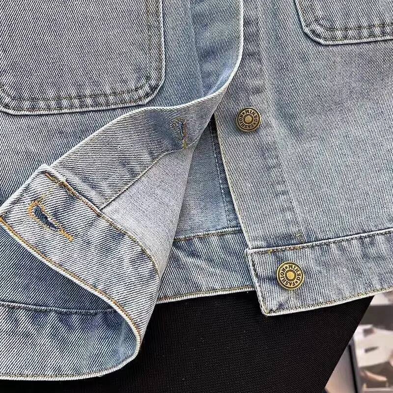 Hot Casual Short Sleeveless Denim Vest Jacket For Women