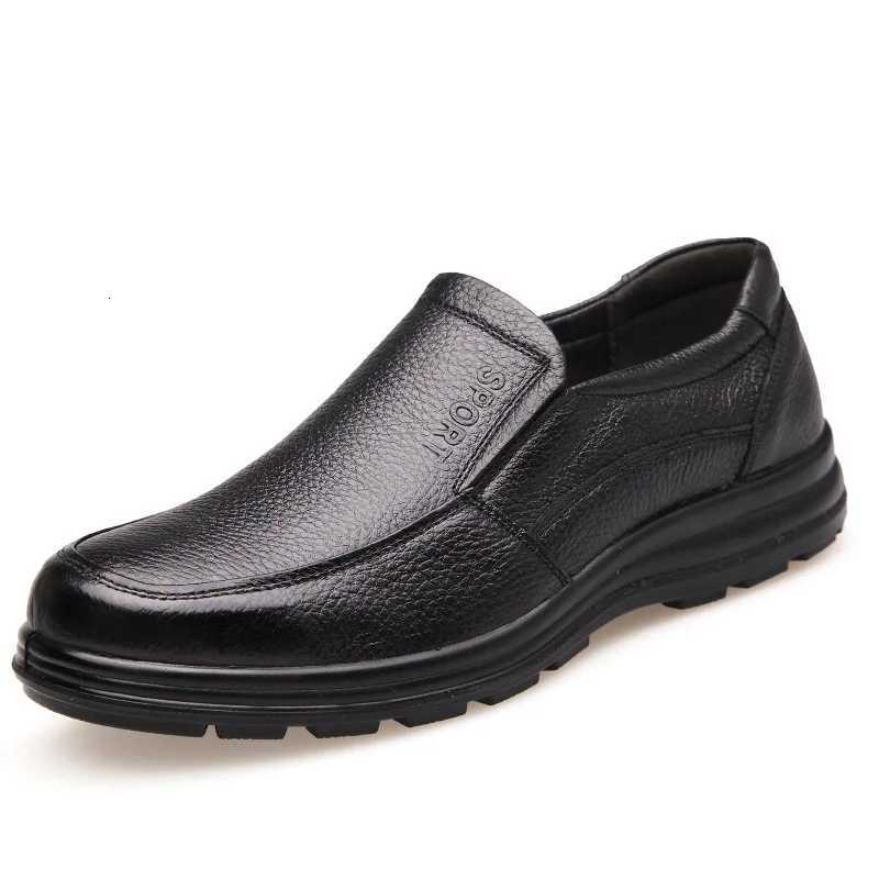 Genuine Leather Mens Casual Shoes Handmade Fashion Comfortable Breathable Mens Shoes Comfortable Casual Shoes W250716