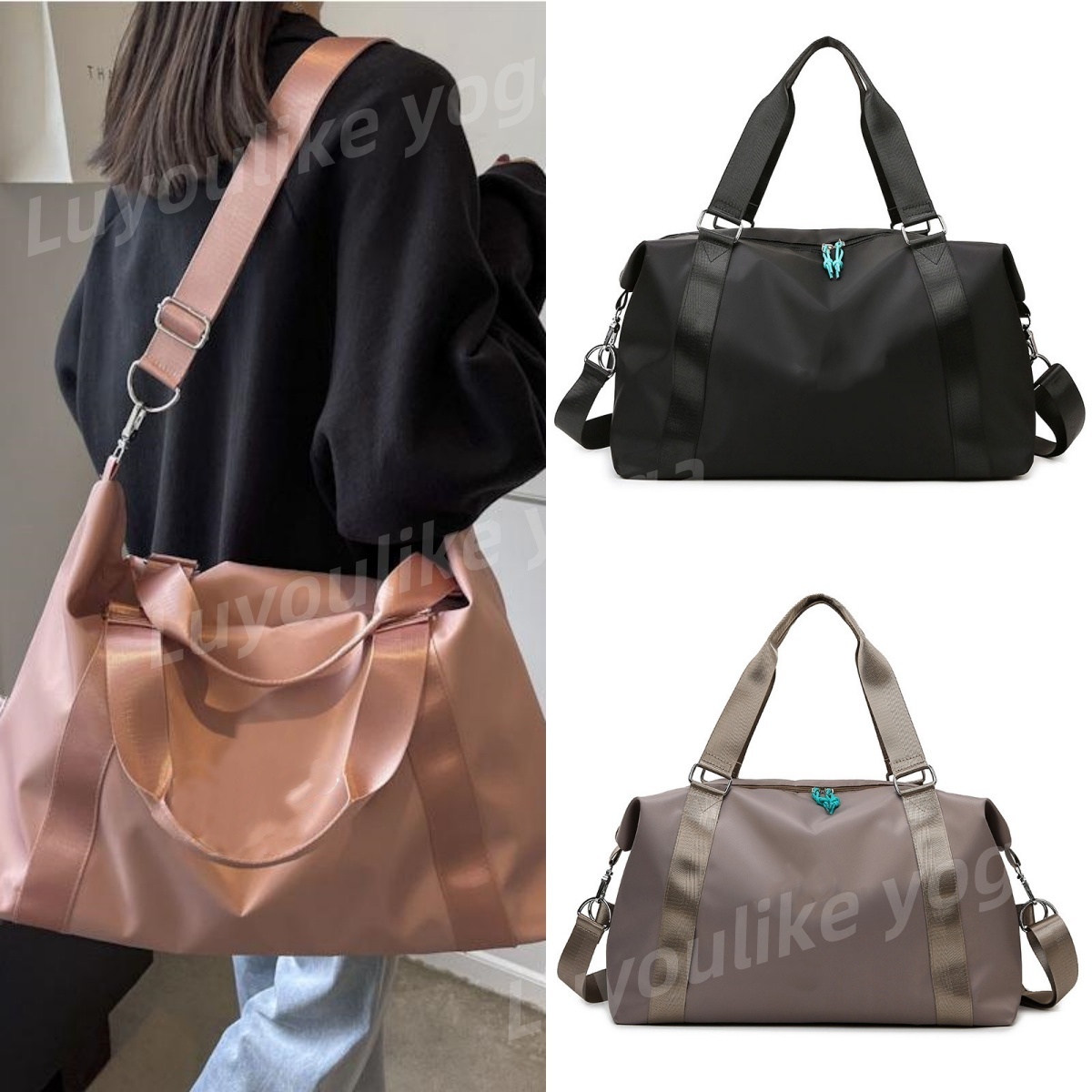 O117 Yoga Mens and Womens Fitness Portable Bag with Dry Wet Separation Large Capacity Short Distance Travel Tennis Sports