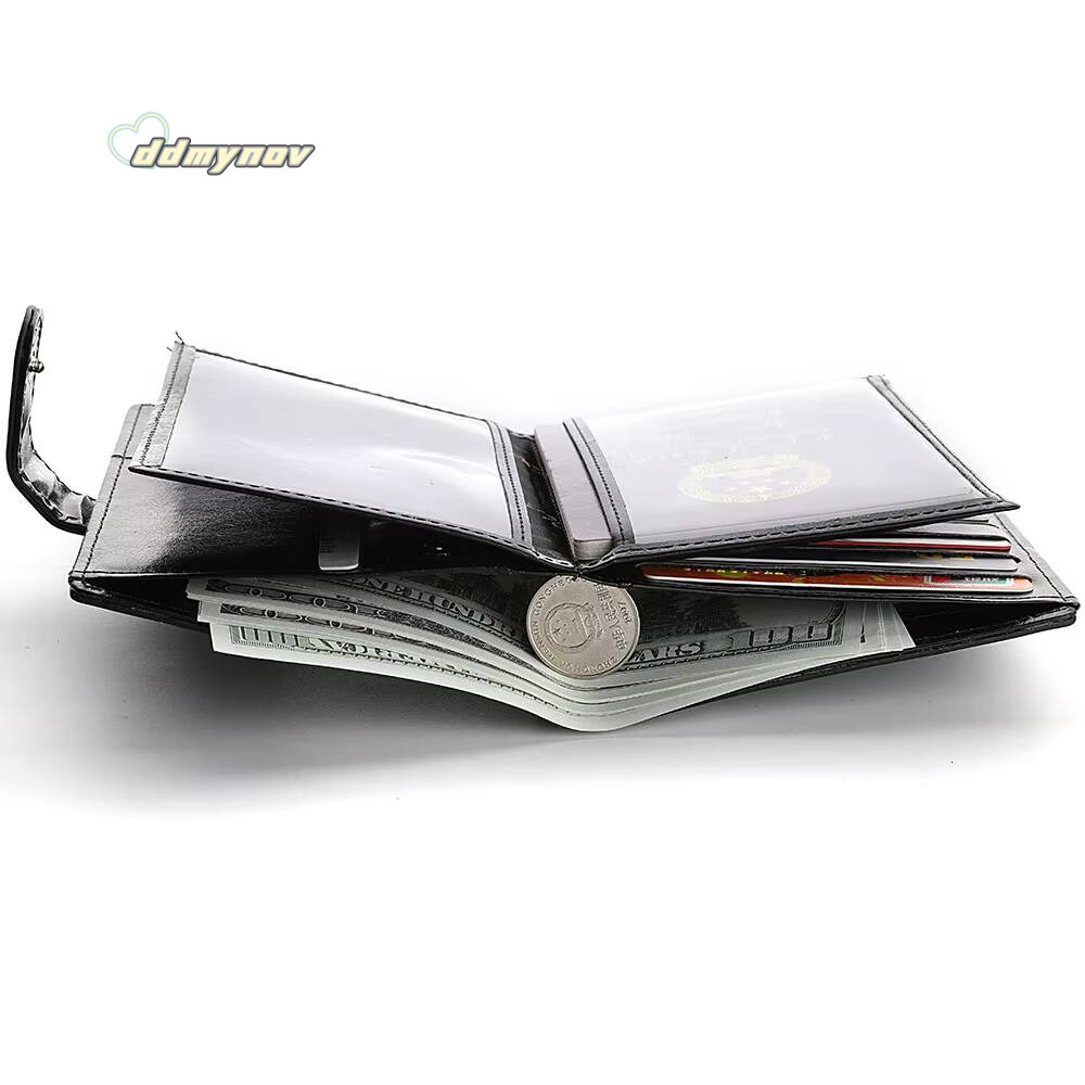High Capacity Mens Passport Leather Wallet Multiple Slots and A Clear ID Window Vintage Business Card Bag ddmynov