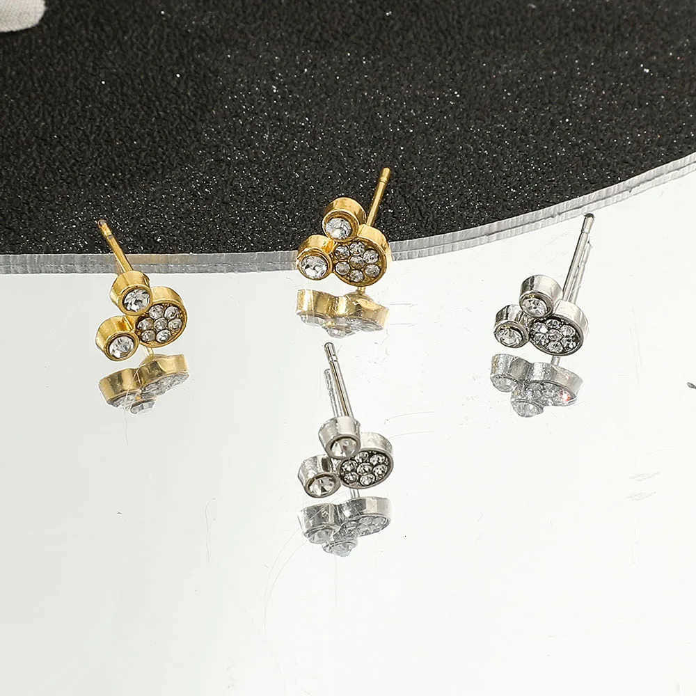 Disney 1pair Disney Mickey Mouse Earrings Simple Mickey Ear Studs for Men Jewelry Accessories Gifts W20250716