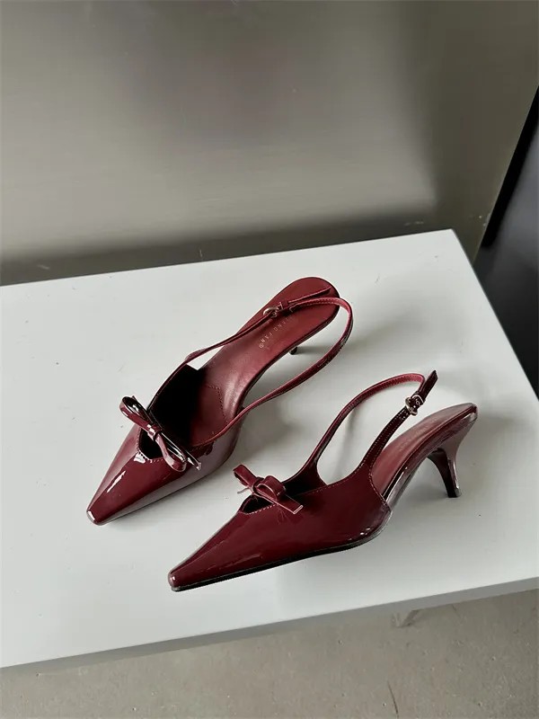 2025 free shipping new flats designer shoe women dress Summer lady pointed-toe stiletto shoes